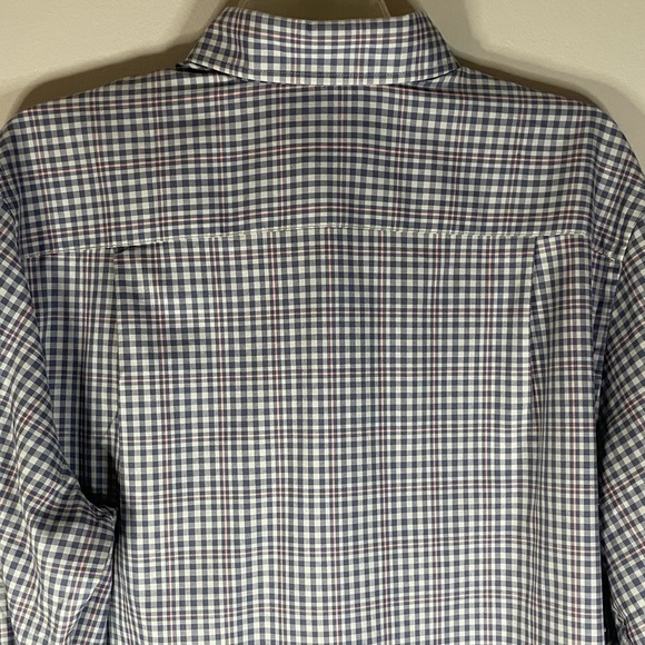 Southern Tide Shirt Mens Medium Blue Gingham Button Up Skipjack Logo Long Sleeve - Picture 10 of 12